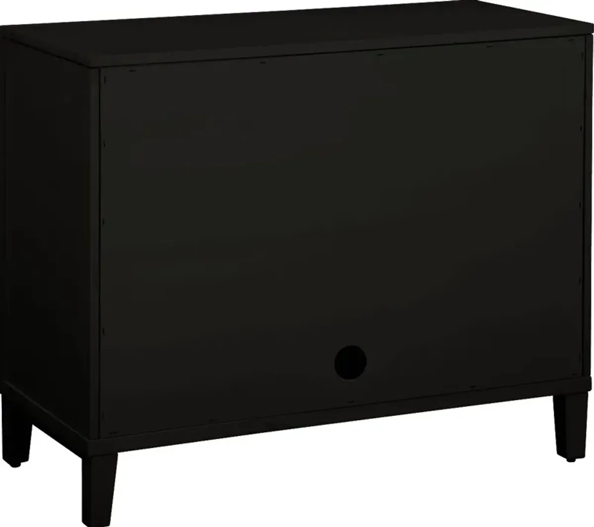 Siamak Black Accent Cabinet