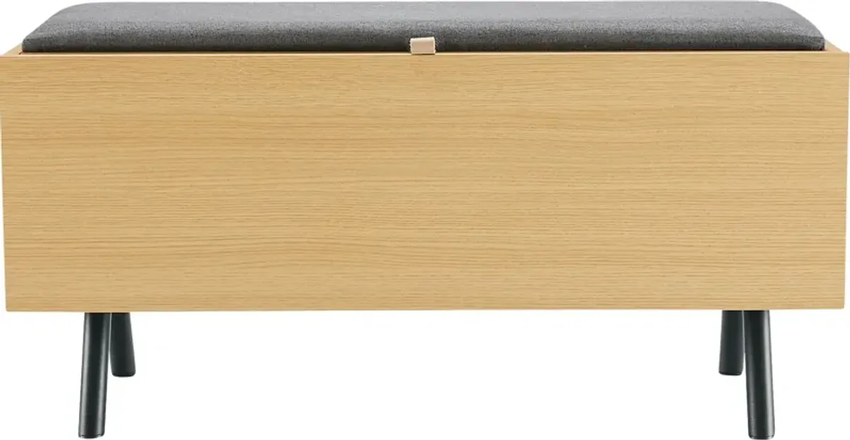 Cindebran Brown Storage Bench