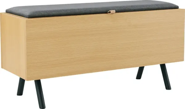 Cindebran Brown Storage Bench