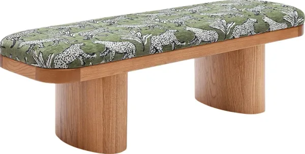 Lurene III Green Bench