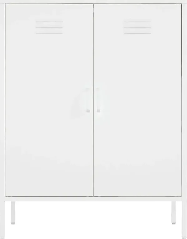 Hebnigan White Accent Cabinet