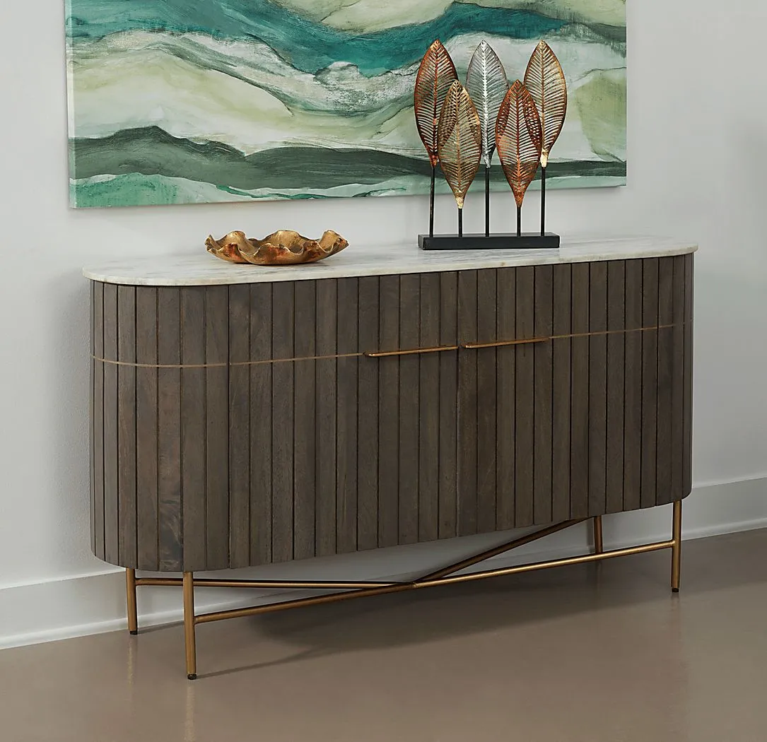 Wellhelmwoods Gray Credenza