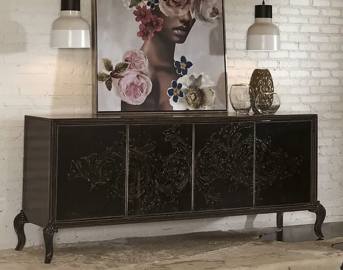 Robeline Black Credenza