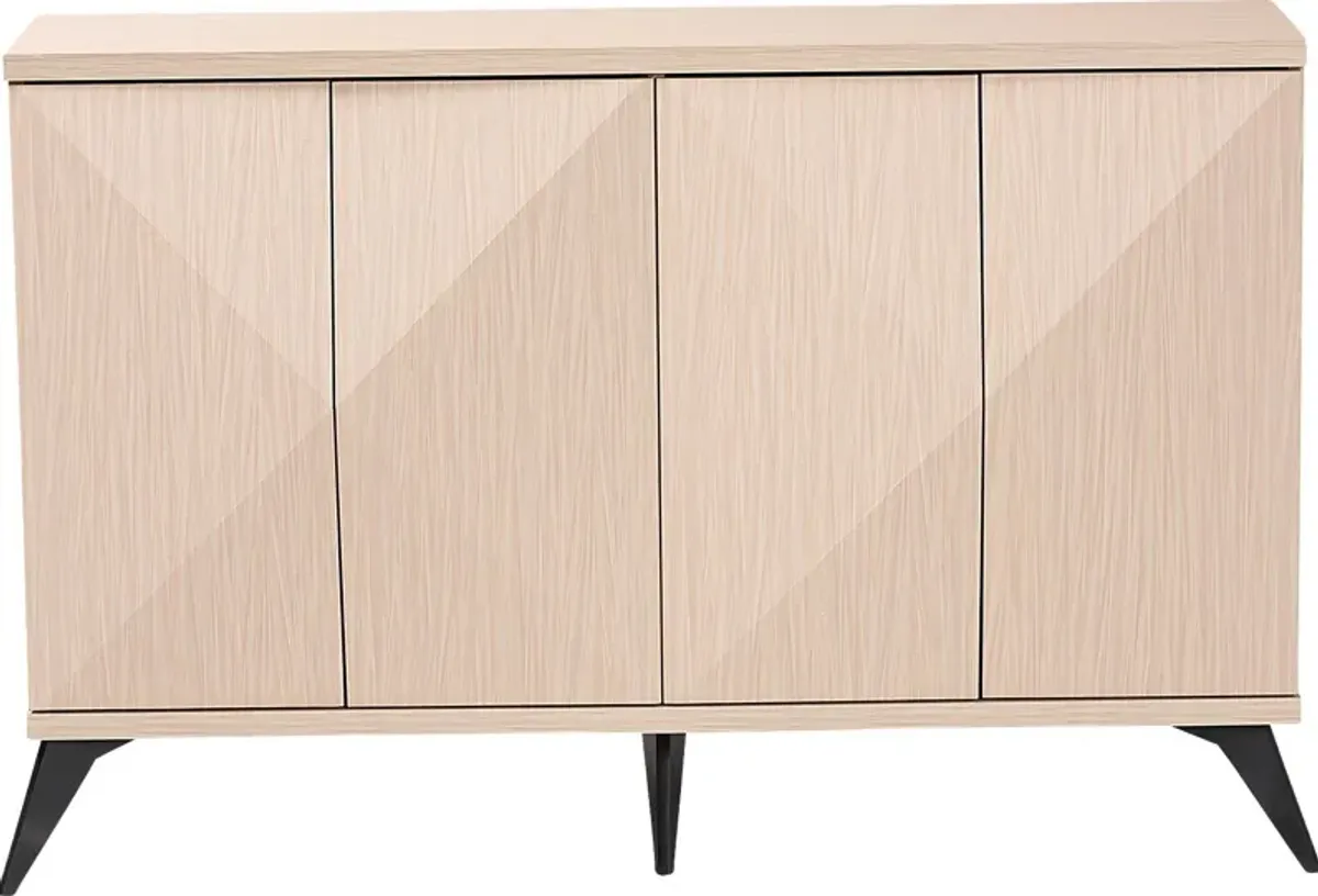 Livius Light Brown 4-Door Sideboard