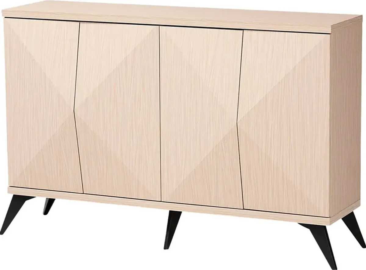 Livius Light Brown 4-Door Sideboard