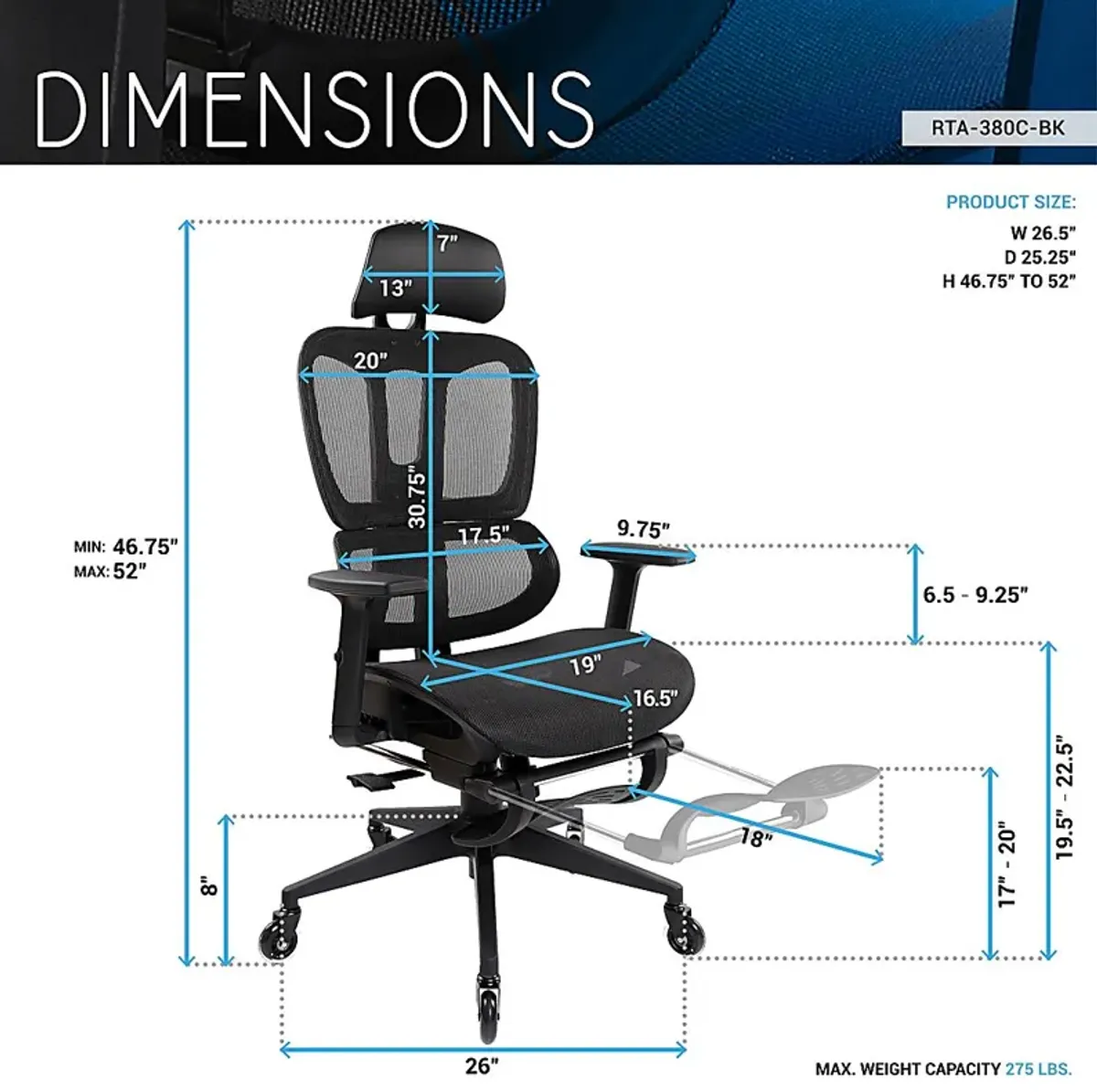 Konai Black Gaming Chair