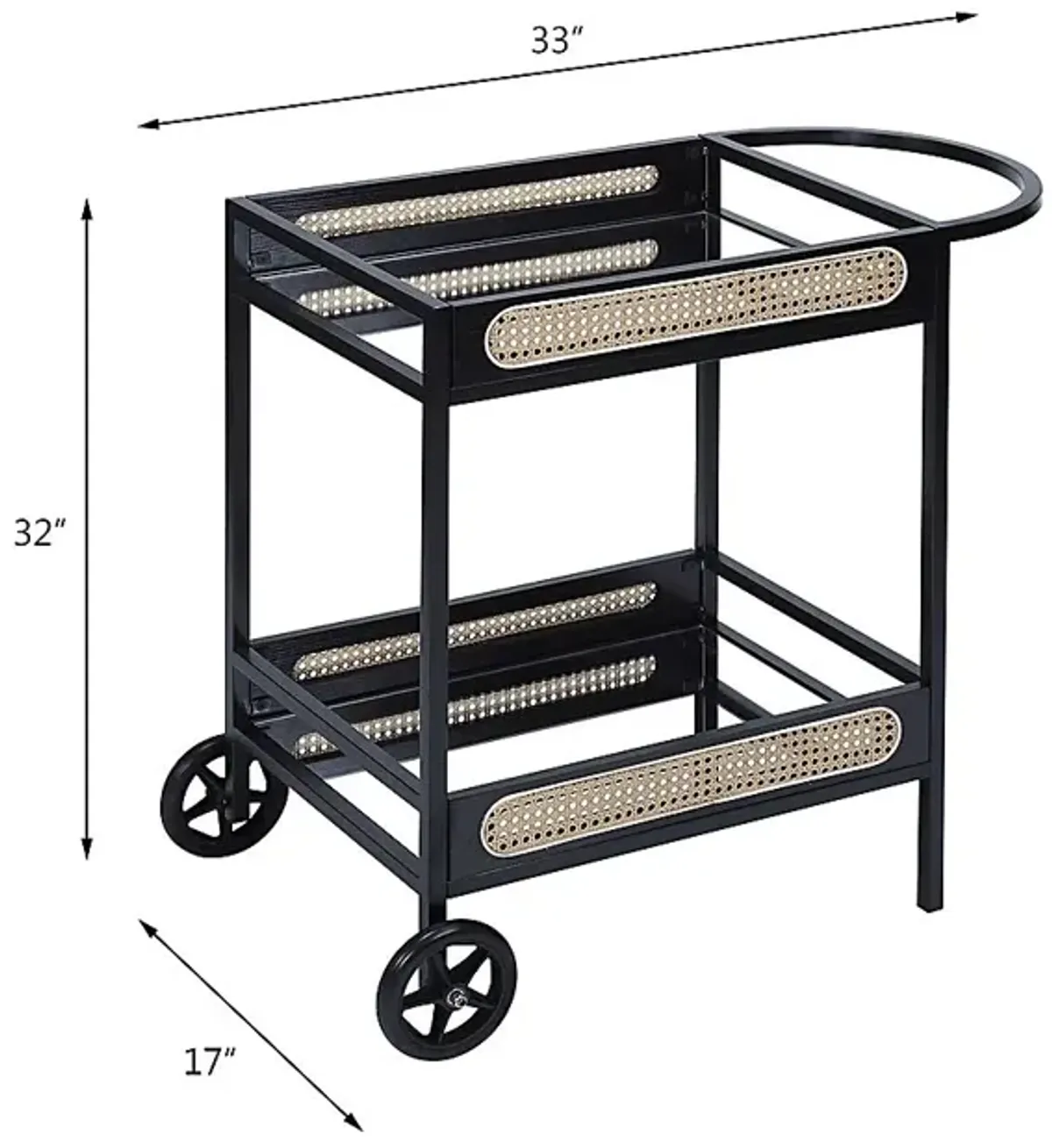 Ravensaide Black Bar Cart