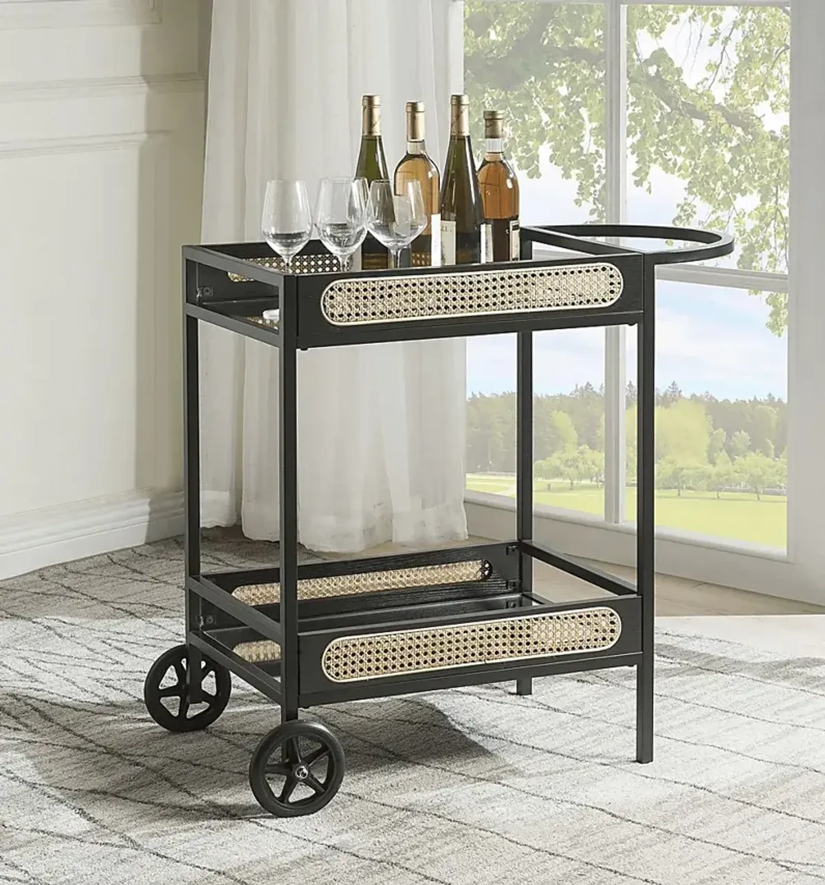 Ravensaide Black Bar Cart