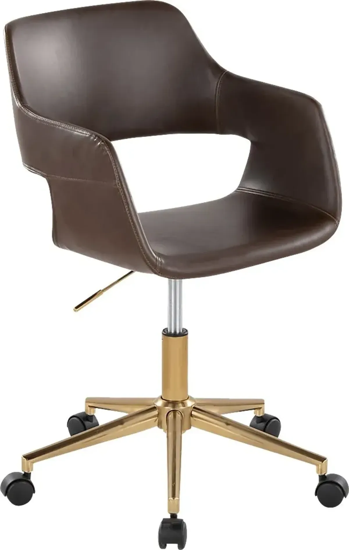 Whisp I Dark Brown Desk Chair