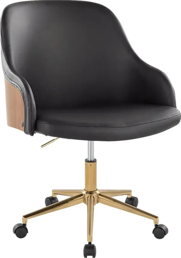 Bryta VI Black Desk Chair