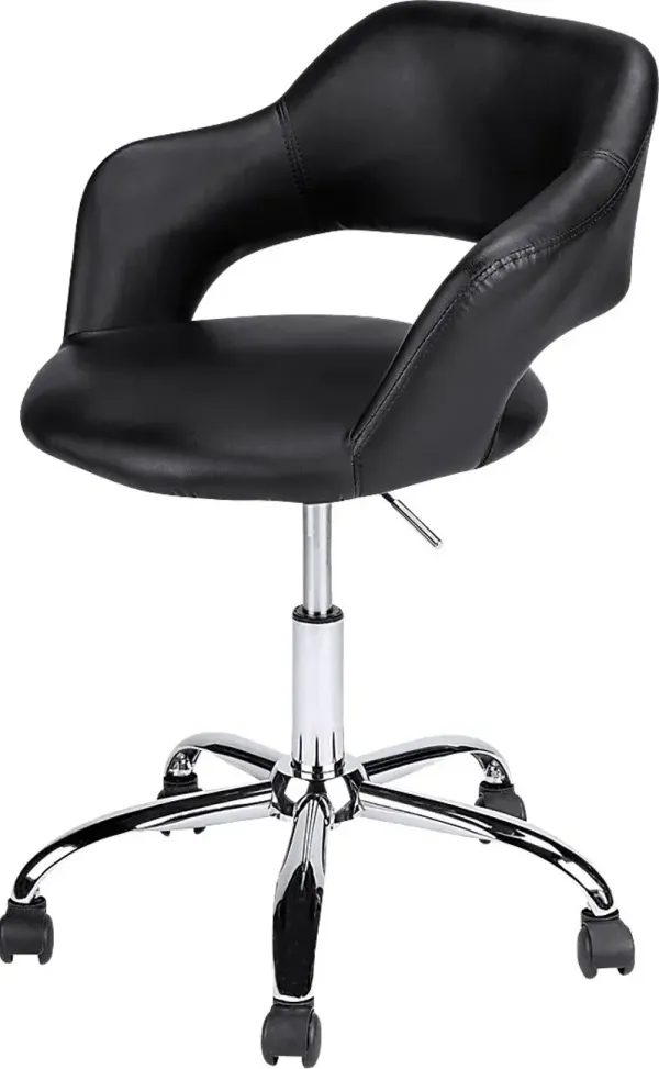Purplelight Black Office Chair