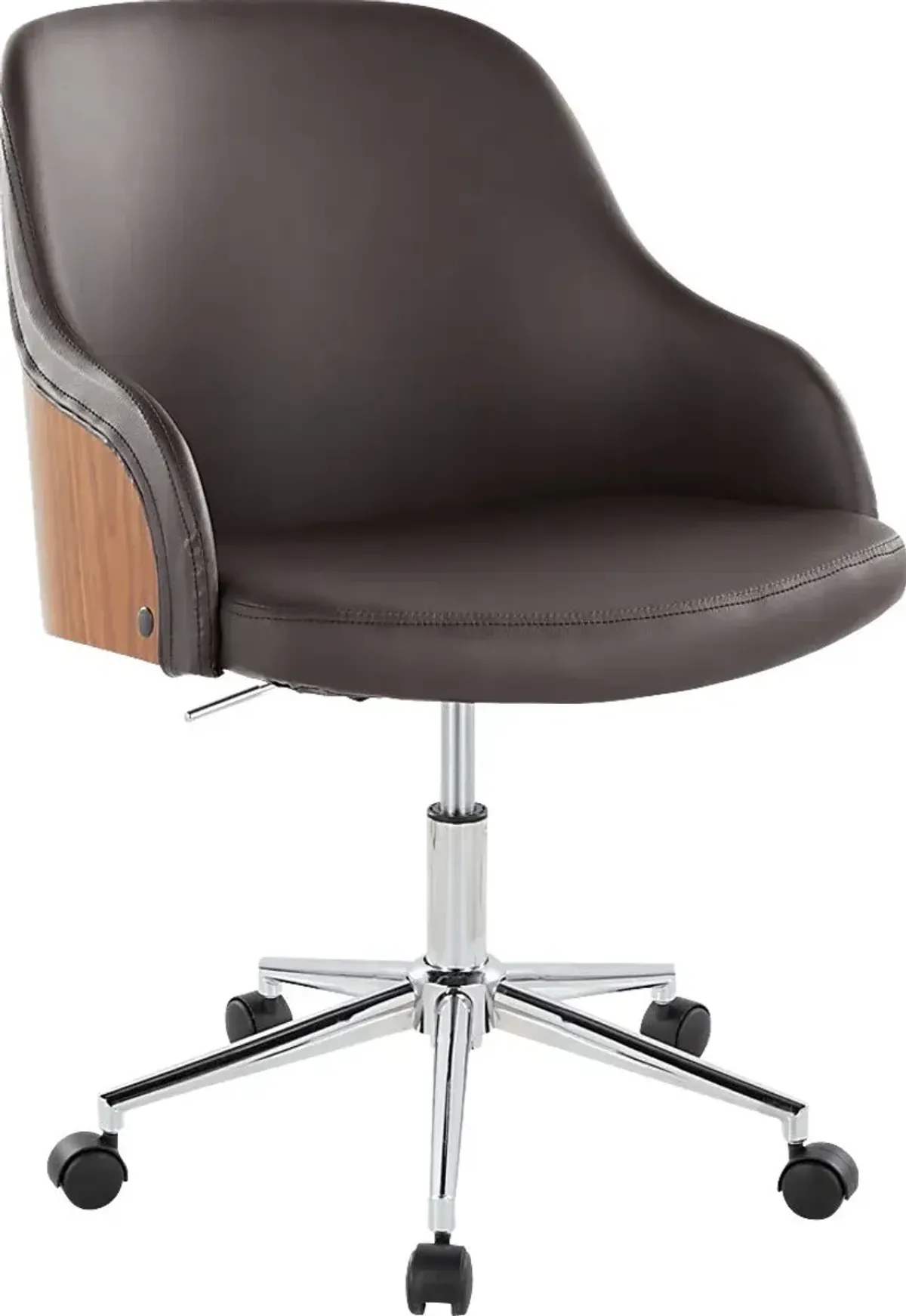 Bryta V Brown Desk Chair