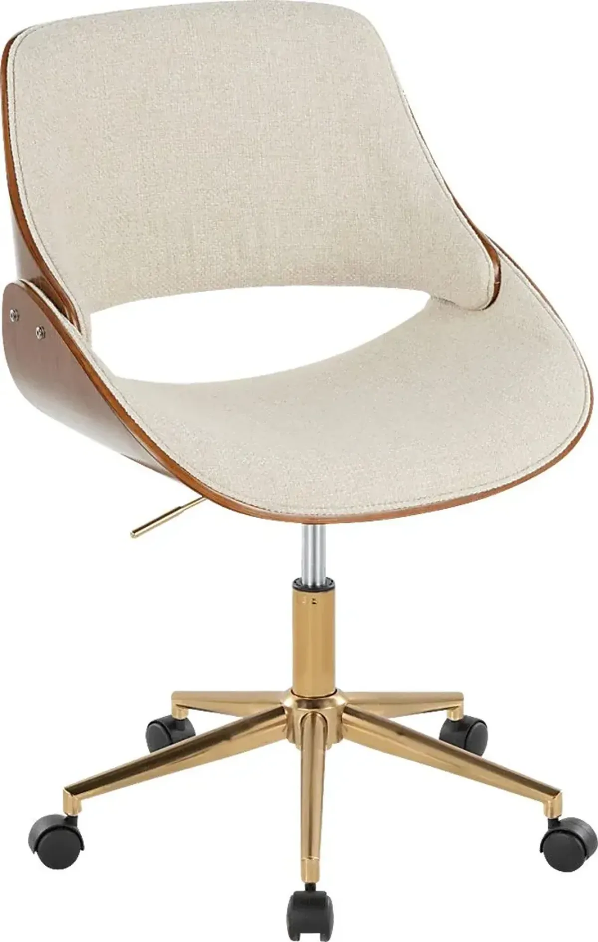 Eilyn II Cream Desk Chair