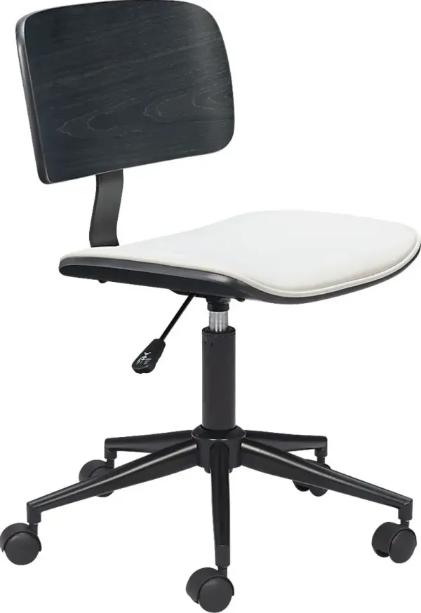 Arash White Office Chair