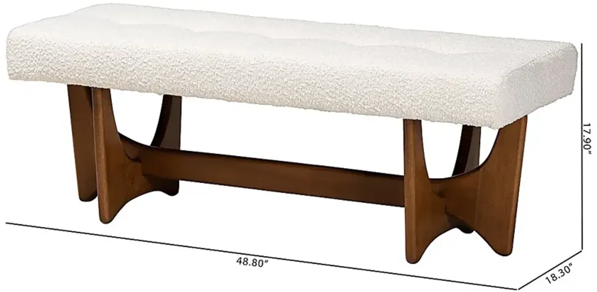 Maule Walnut Bench