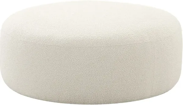 Pinionwood Cream Ottoman