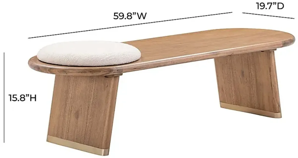 Hyledge Brown Bench