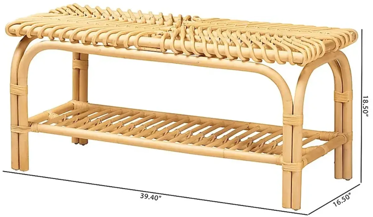 Leboeuf Natural Bench