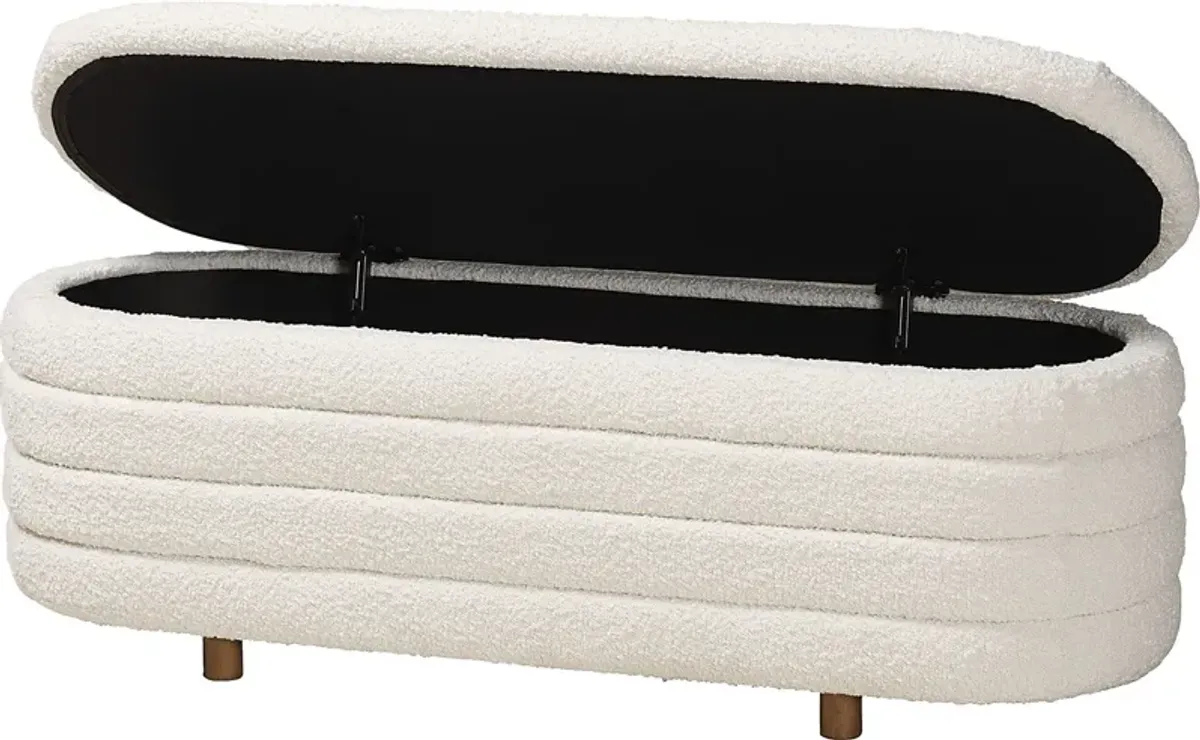 Mazeppa Cream Accent Bench