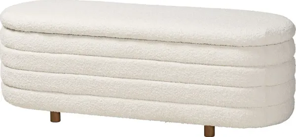Mazeppa Cream Accent Bench