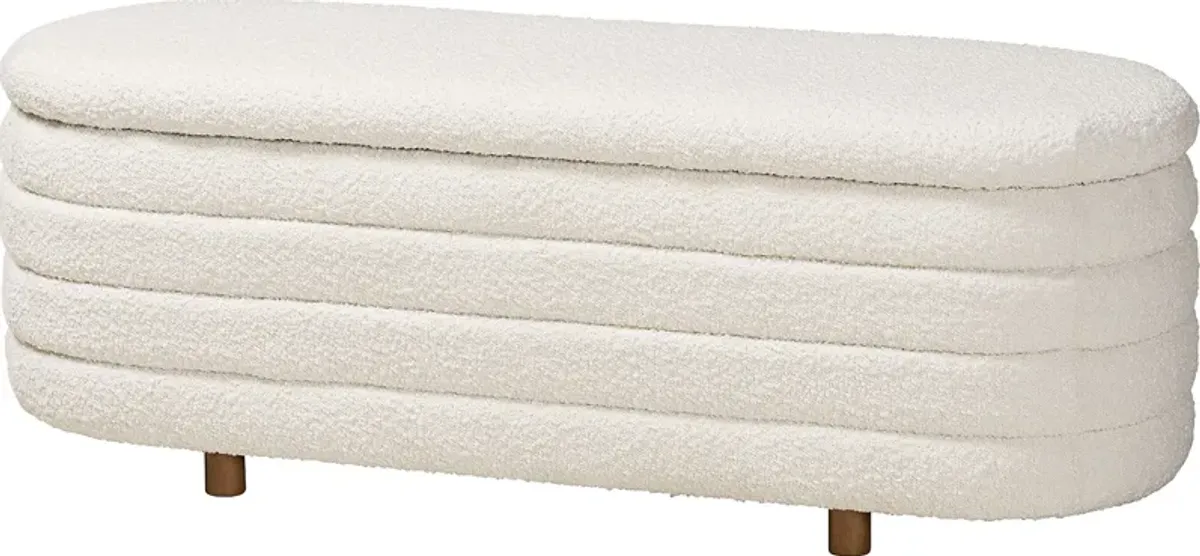 Mazeppa Cream Accent Bench