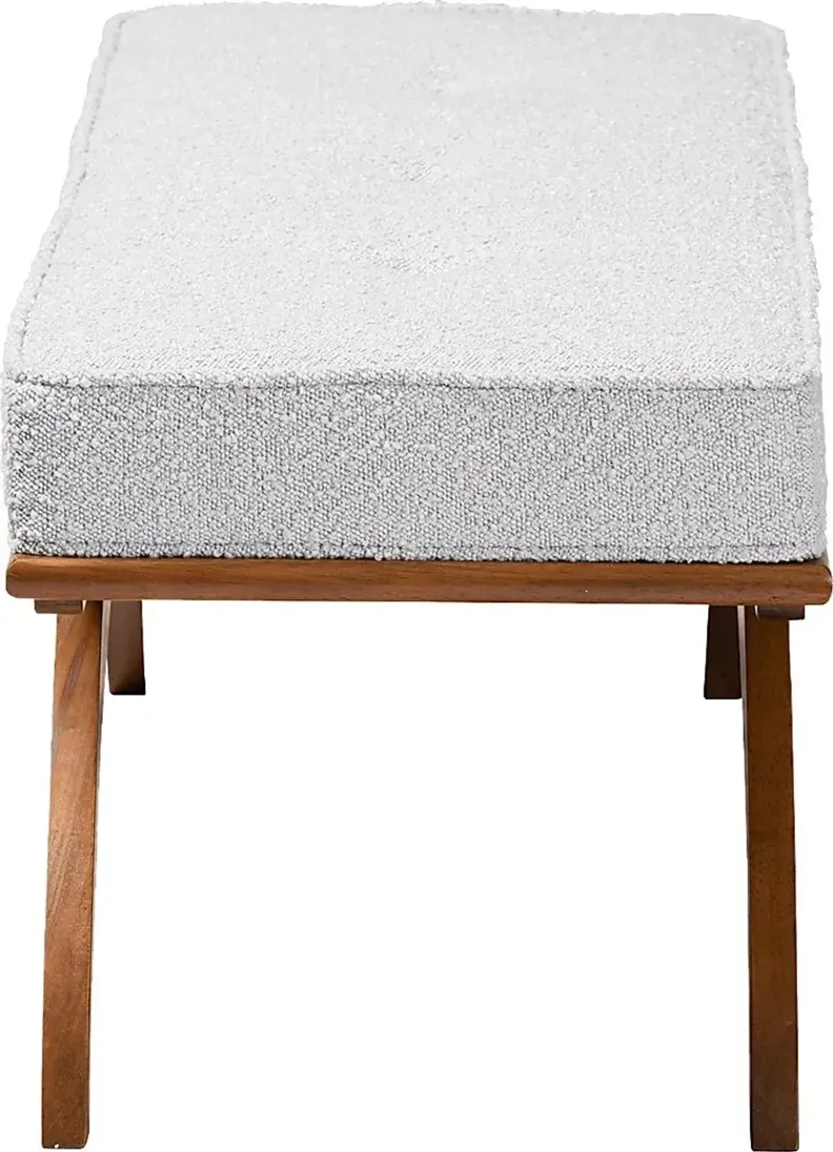 Oesting Light Gray Accent Bench