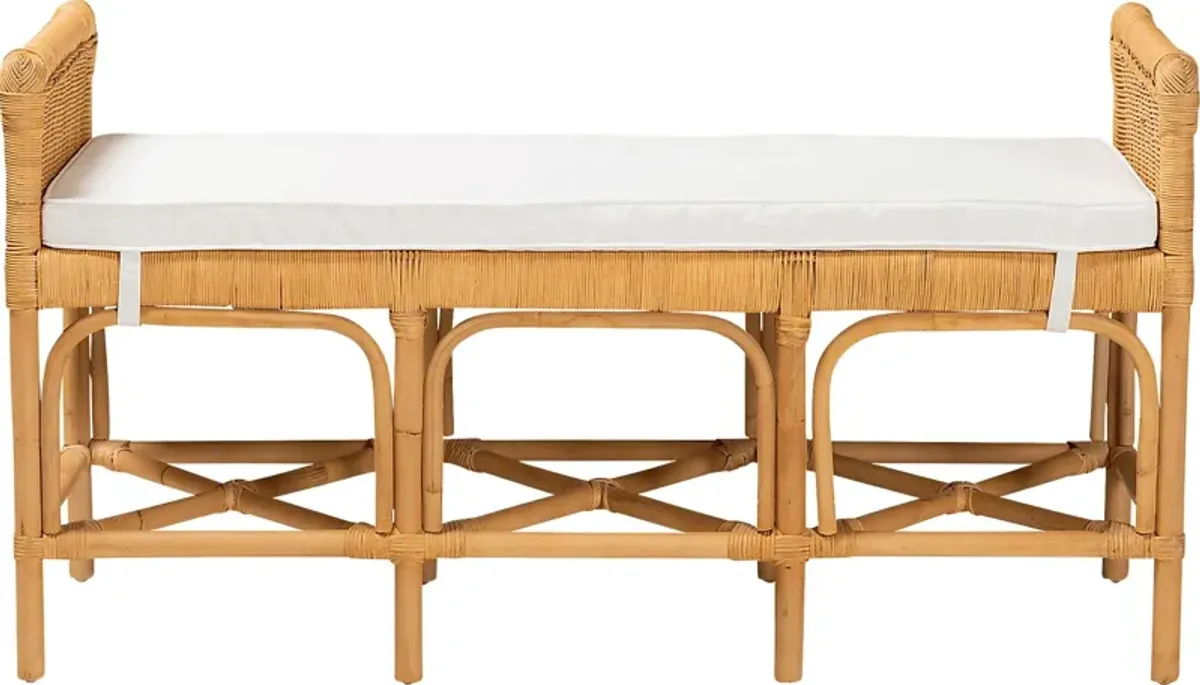 Quanset Natural Accent Bench