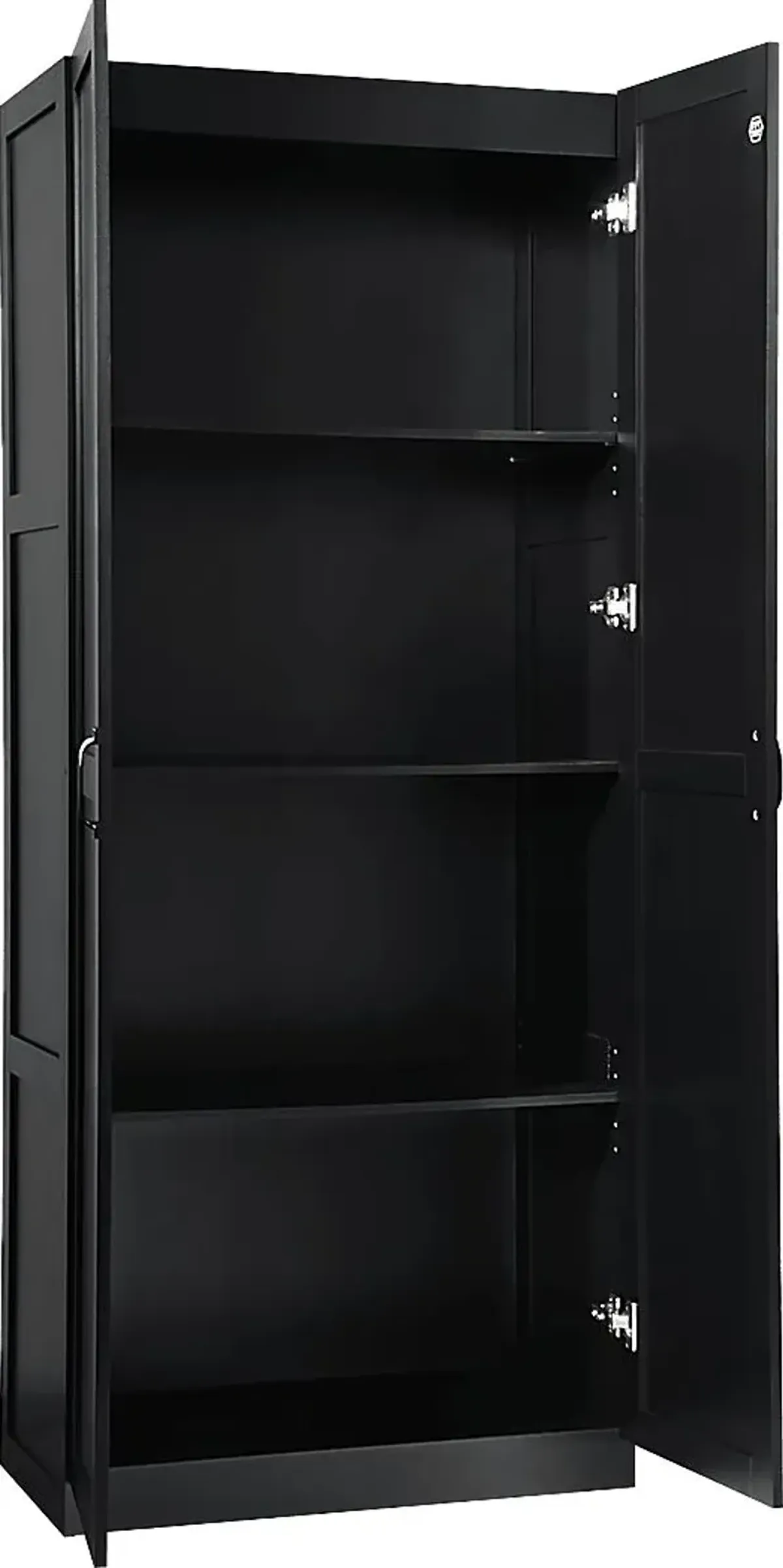Elerton Black Storage Accent Cabinet