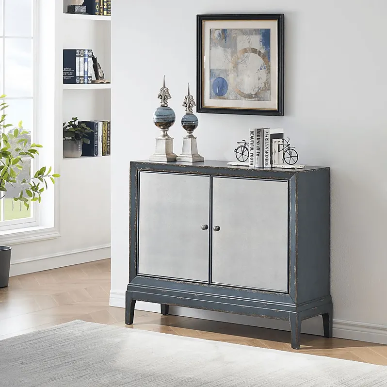 Sunstrand Blue Bar Cabinet