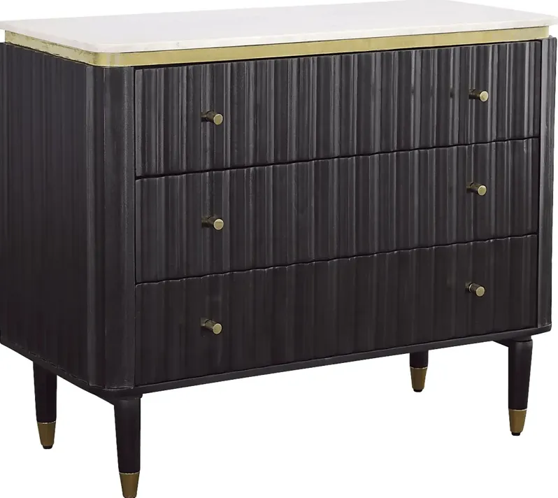 Noras Black Accent Cabinet