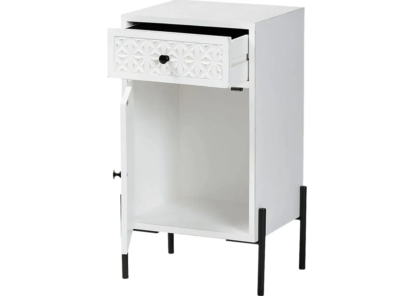 Fleurie White Storage Cabinet