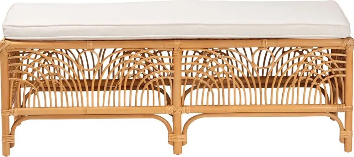 Stoulig Light Brown Accent Bench