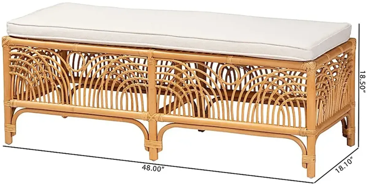 Stoulig Light Brown Accent Bench