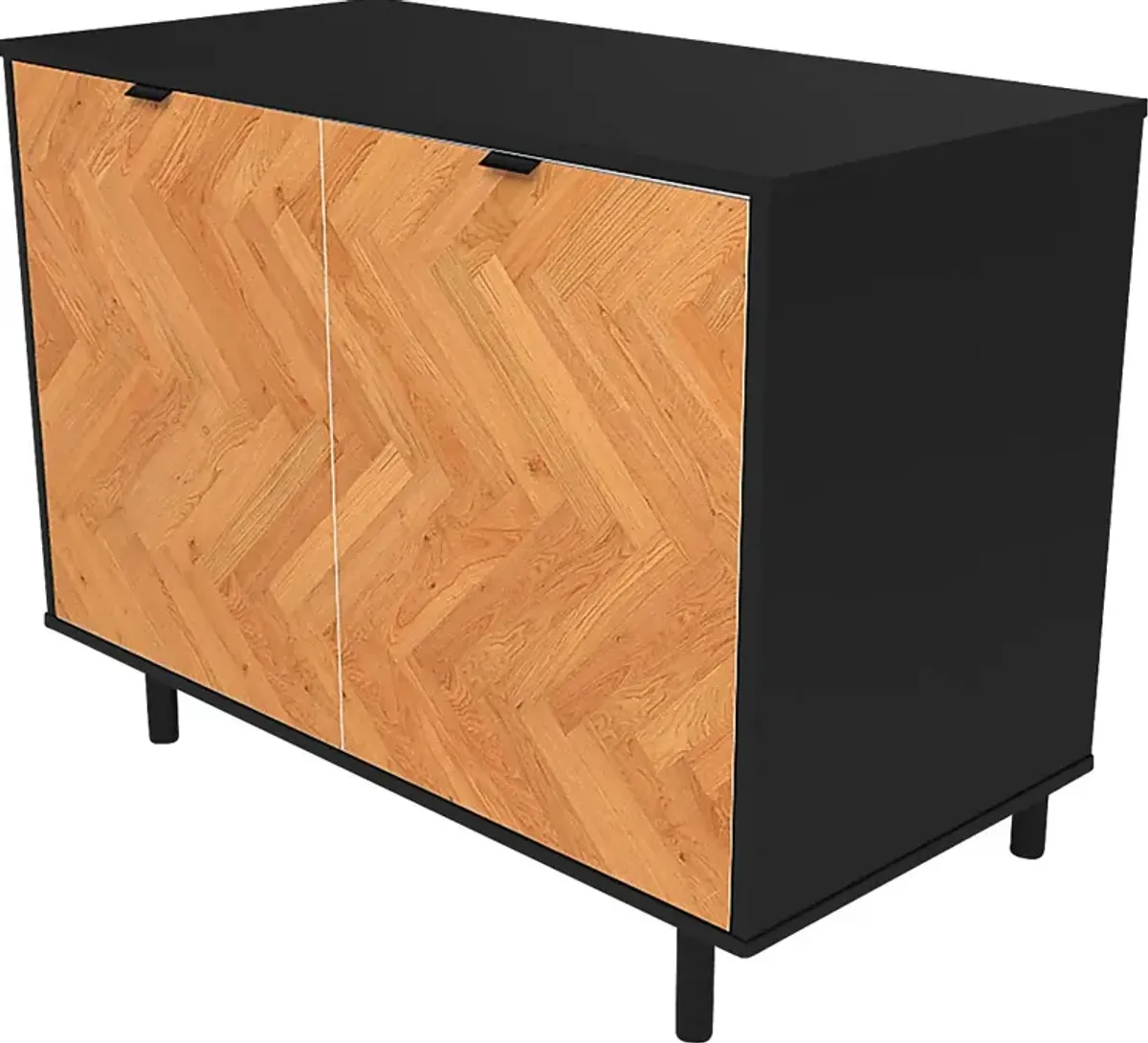 Airedale I Black Accent Cabinet