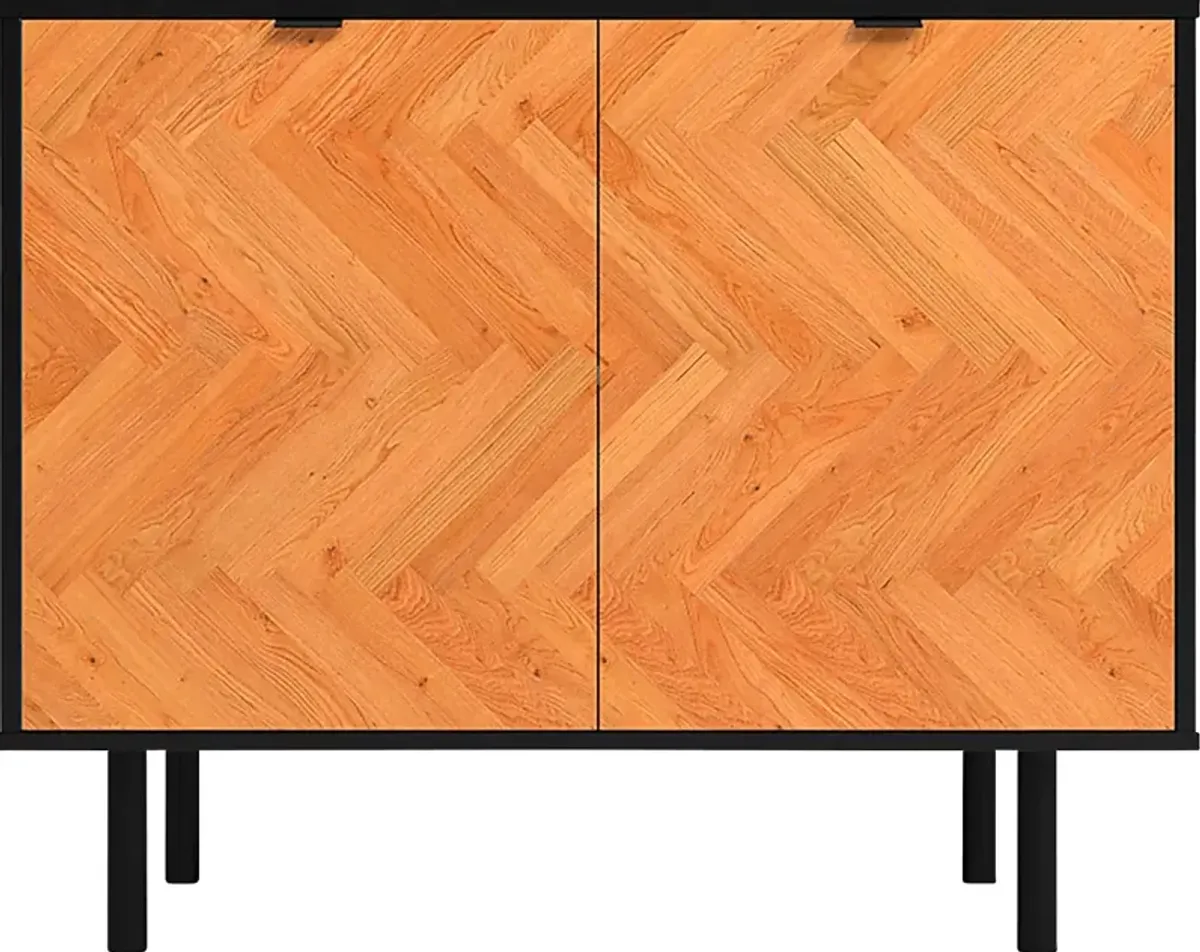Airedale I Black Accent Cabinet