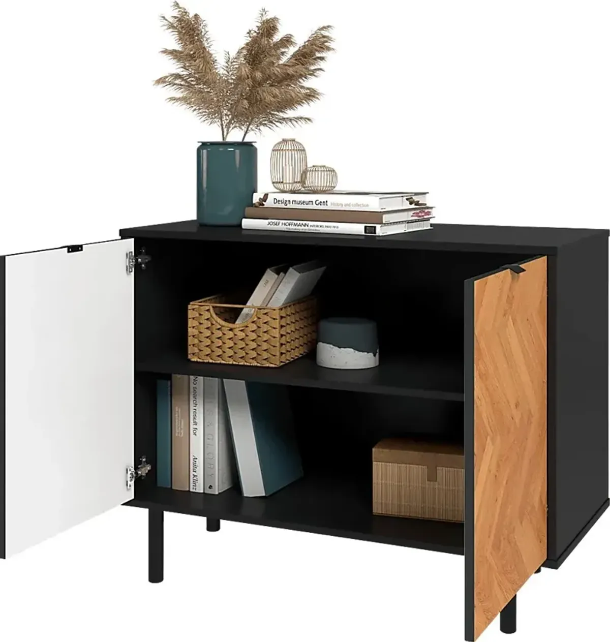 Airedale I Black Accent Cabinet