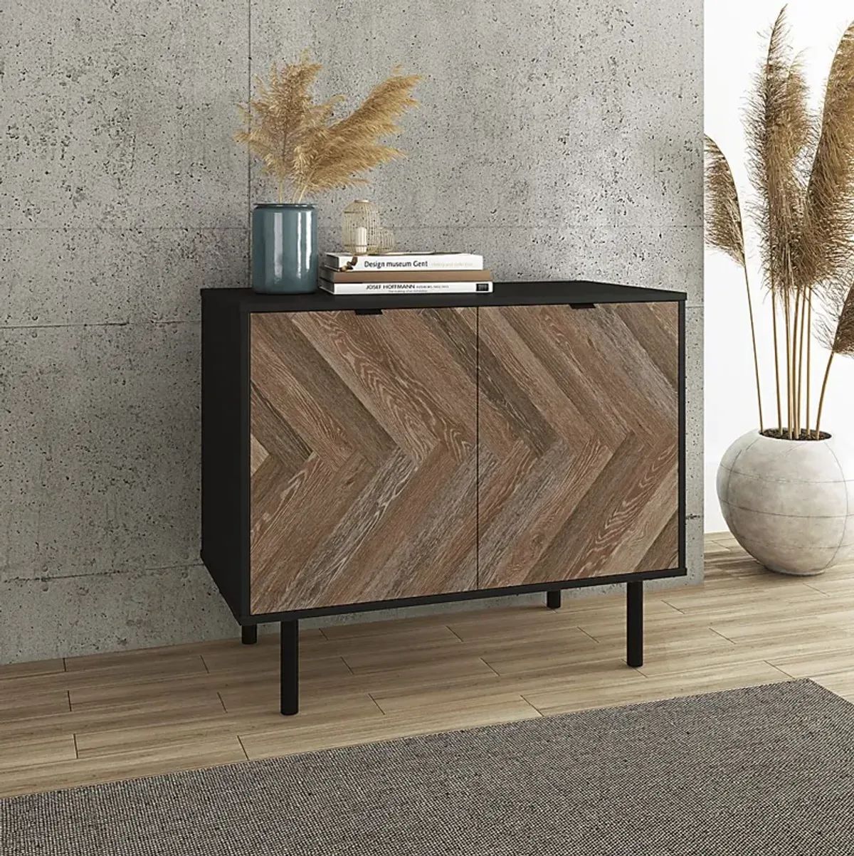 Airedale II Black Accent Cabinet