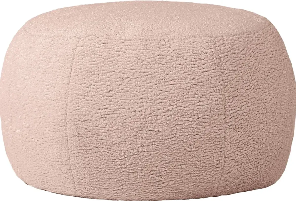 Meashi Pink Shealing Pouf