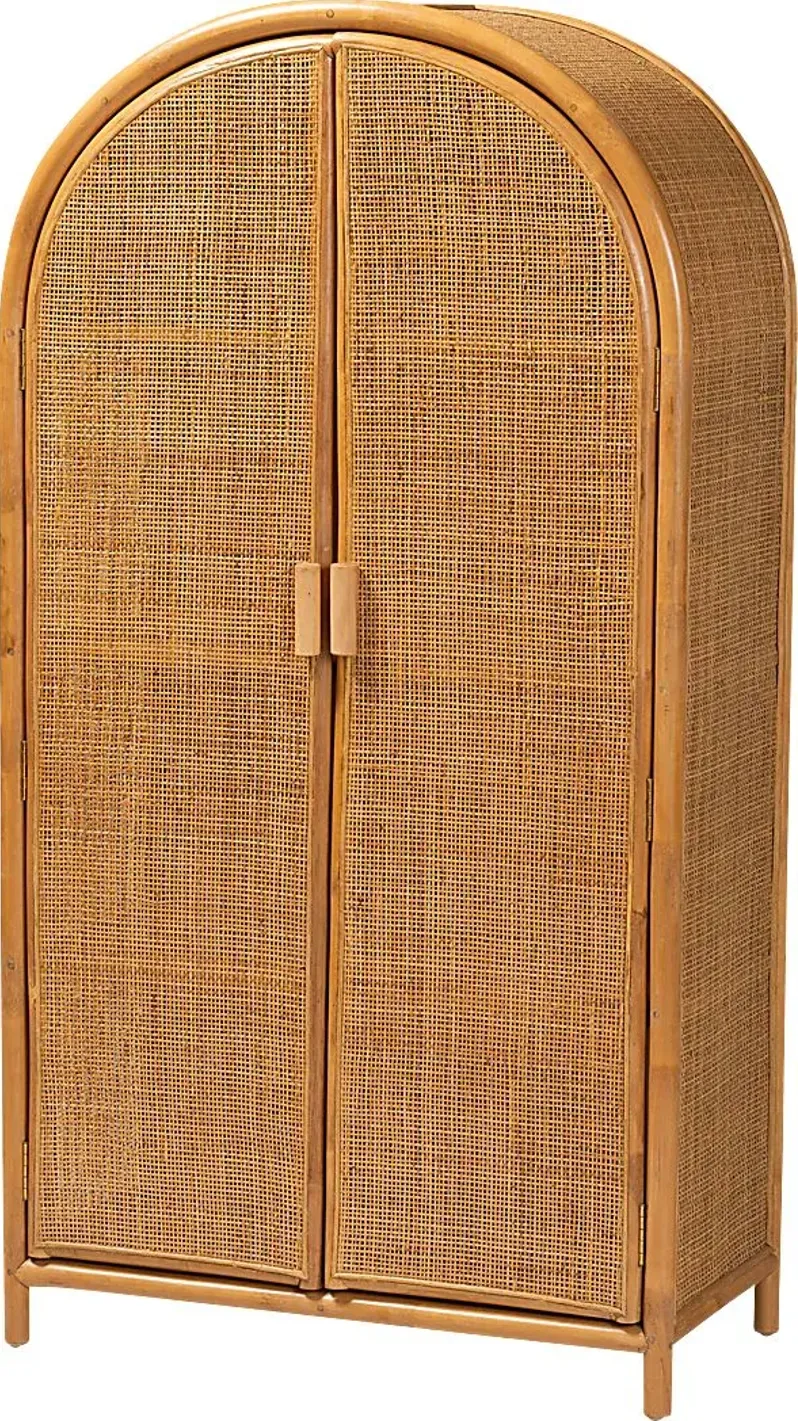 Lekehia Brown Storage Cabinet