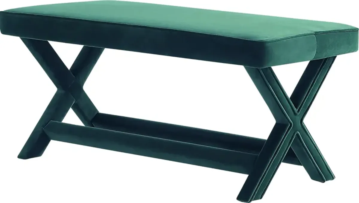 Brougham II Green Bench