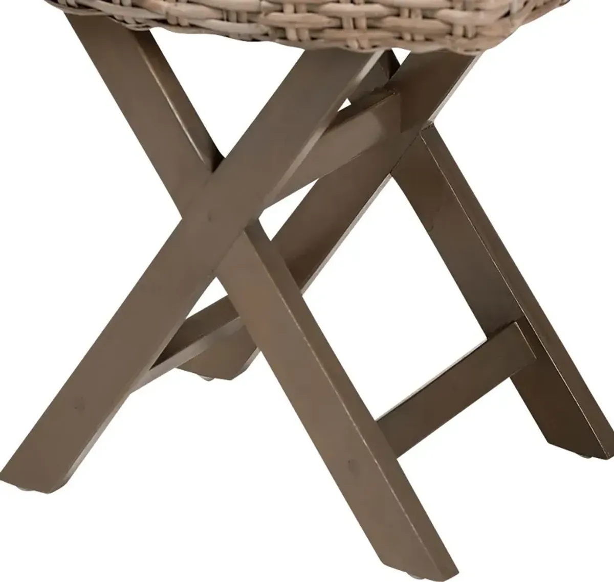 Geurin Taupe Ottoman