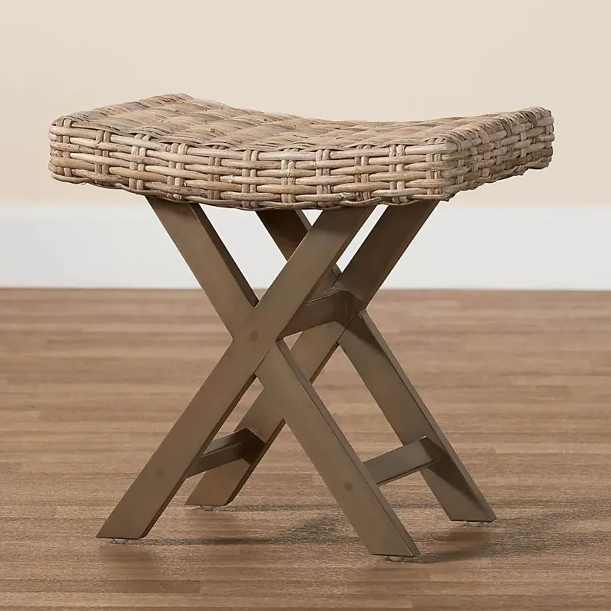 Geurin Taupe Ottoman