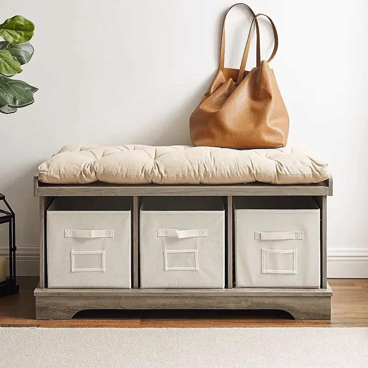 Baileywick Gray Accent Bench