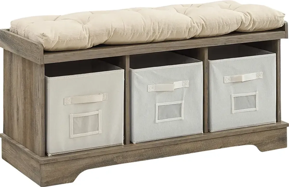 Baileywick Gray Accent Bench