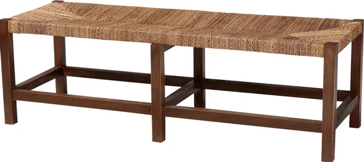 Ihmsen Brown Accent Bench