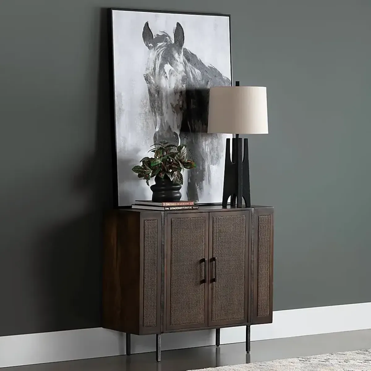 Rivlyn Brown Accent Cabinet