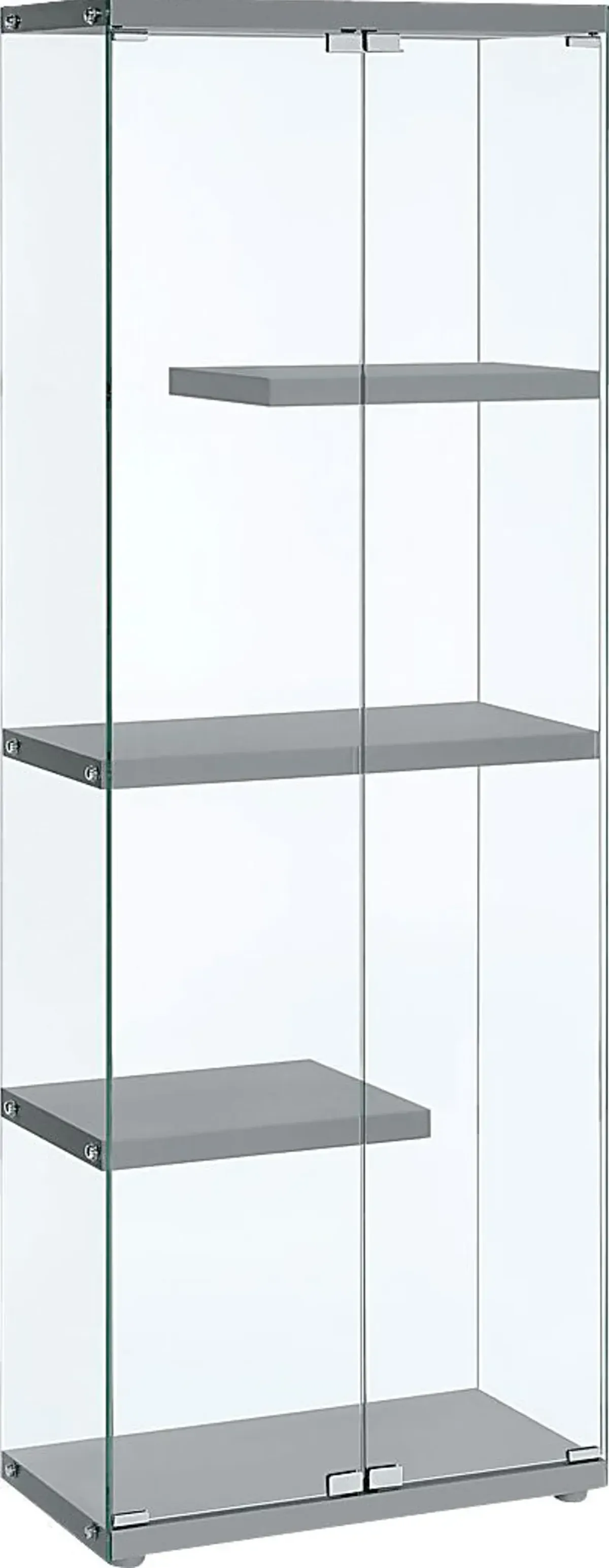 Wekesa Gray Display Shelf