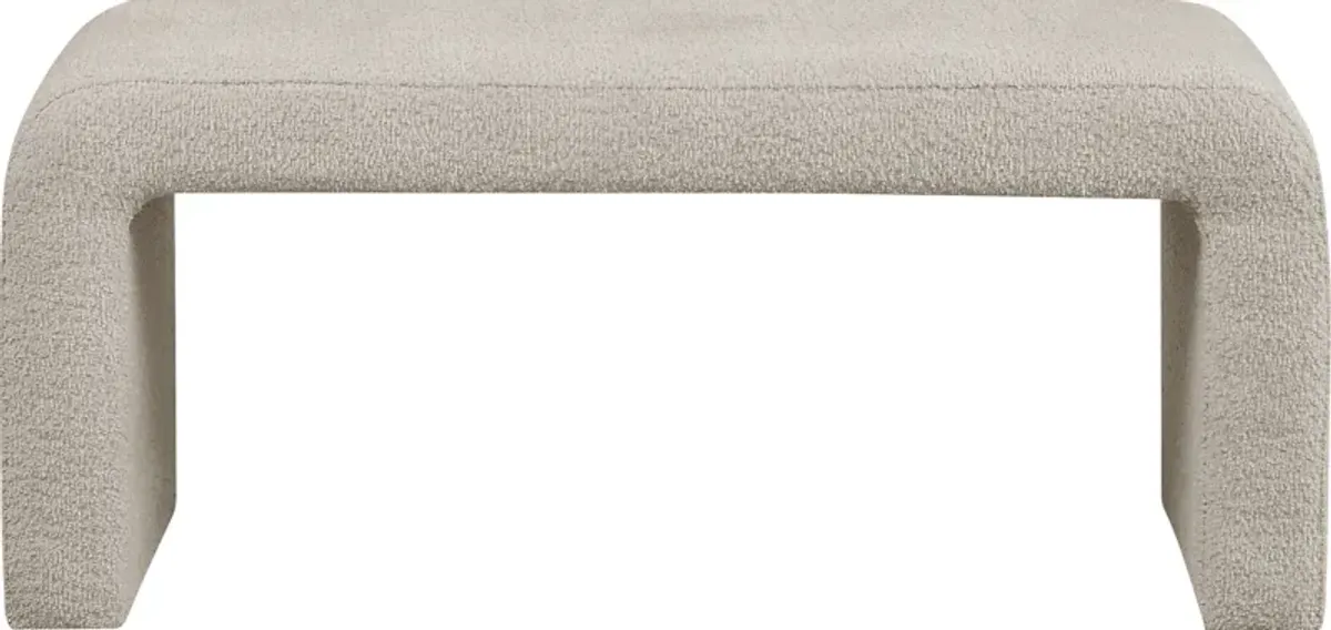 Kissatchie I Beige Accent Bench