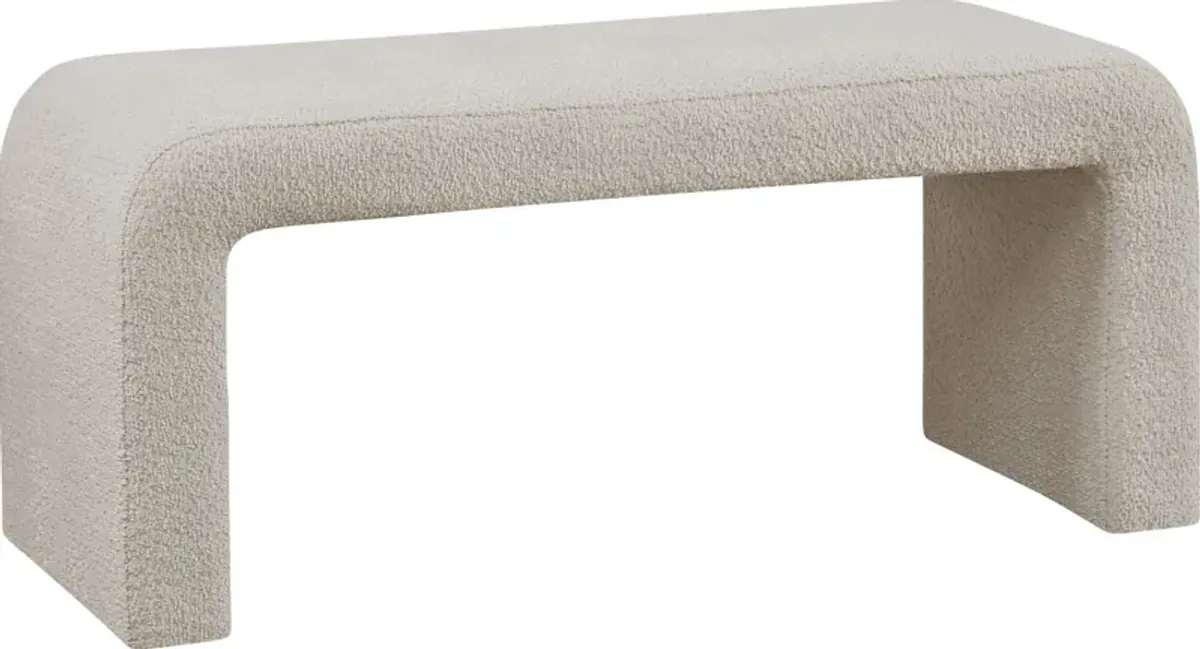 Kissatchie I Beige Accent Bench