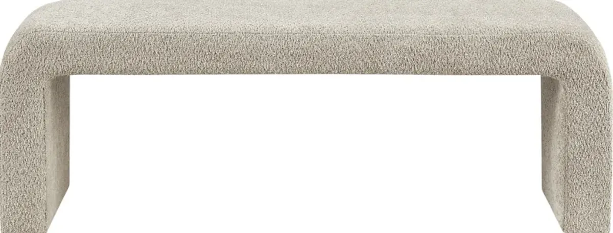 Kissatchie II Beige Accent Bench